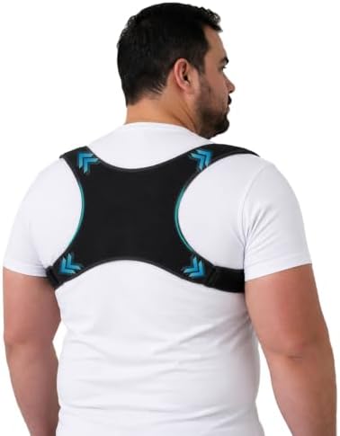 Extra Large Posture Corrector for Women & Men Plus Size, Black, 5XL