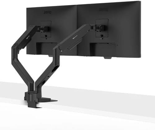BenQ ErgoArm BDH01 Dual Monitor Arm for 2 Screens Up to 35'' & 44lbs. Black