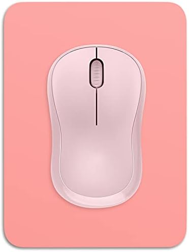 Dapesuom Small Mouse Pad, 6 x 8 Inch Thick Rubber Premium-Textured Non-Slip Portable & Washable Mini Mouse Mat for Women Men Wireless Laptops Keyboard Tray Gaming Work Computer Travel, Rose Pink