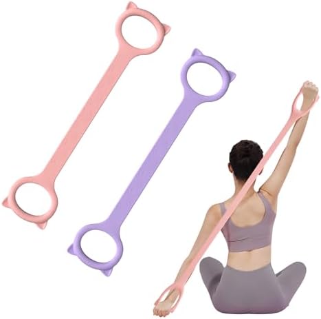 Figure 8 Resistance Bands with Handles,Silicone Exercise Band Set