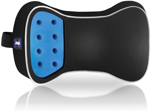 Sealy Memory Foam Neck Pillow for Car or Office Chair – Cervical Neck Pillow, Cooling Car Headrest Pillow or Office Chair Cushion for Neck