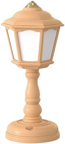anso Retro LED Desk Lamp USB Charging Table Lamp Bedside Room Mini Light 3-Colors Dimmable (Yellow)