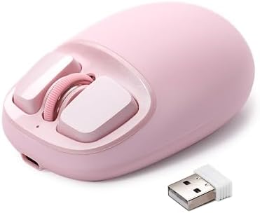 YUNZII C1 Wireless Tri-Mode Wireless Mouse 4800 DPI Optical (Pink)