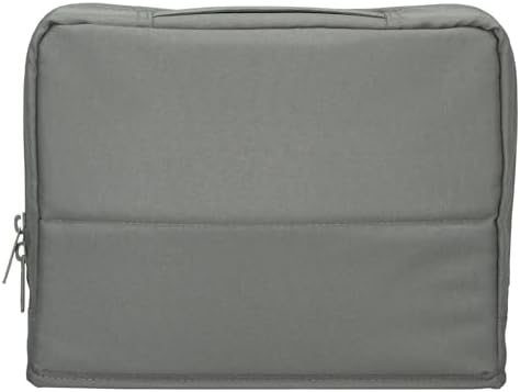 KOKUYO Pencil Case Pouch, Haco-Biz Standing Pen Pouch Bag, Foldable Stand up Pencil Holder Organizer, Large Capacity Portable Pencil Box for Office Supplies, Gray