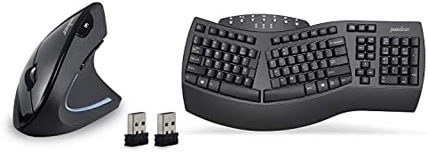 Perixx Ergonomic Bundle PERIBOARD-612 Wireless Ergonomic Keyboard with PERIMICE-713 Wireless Vertical Mouse
