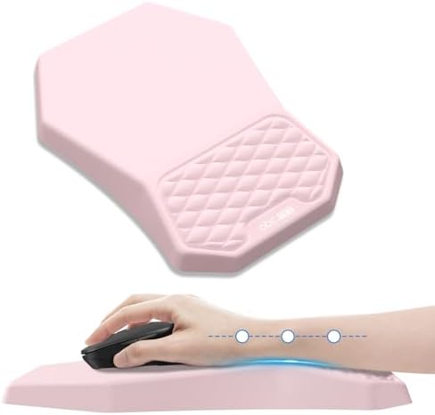 Ergonomic Mouse Pad with Wrist Rest Support for Carpal Tunnel Pain Relief
