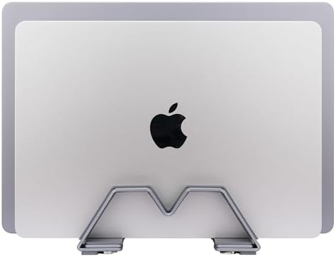 Adjustable Dual Vertical Laptop Stand - Supports 2 Devices Holder, Fit for All Laptops(10-30mm Thickness) - Fashion Design, Adjustable Width, Anti-Slip & Scratch-Resistant, Patented Design