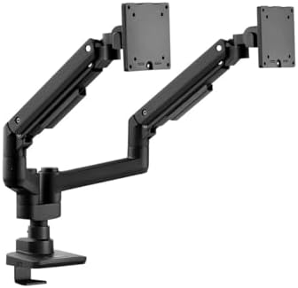 Monoprice Heavy Duty Dual Monitor Gas Spring Desk Mount - Up to 35in/44 lbs Ultrawide Screens, Detachable VESA 100x100/75x75 Plate, Topside Installation