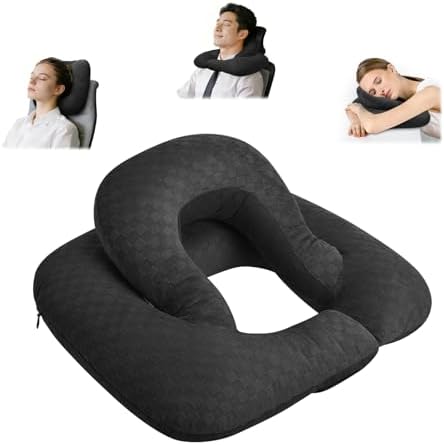 Back Sleeping Training Neck Pillow for Office, Recliner & Car