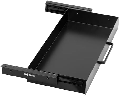 VIVO Black 22 x 9 inch Under Desk Storage Drawer, DESK-DR22H-B