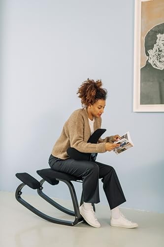 Varier Thatsit Adjustable Ergonomic Kneeling Chair with Back & Arm Support