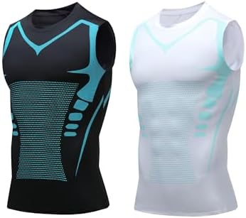 Compression Shirt Men Slimming Body Shaper Vest Crewneck Workout Tank Top