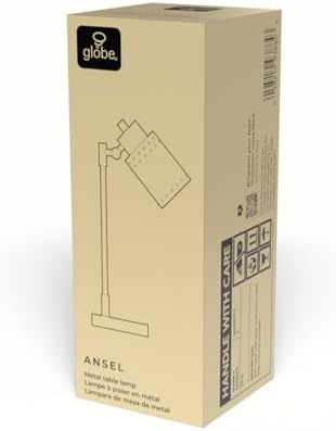 Globe Electric 15" Desk Lamp, Brass Finish, Metal, Adjustable, Reading Light, Home Office, Study Accessories