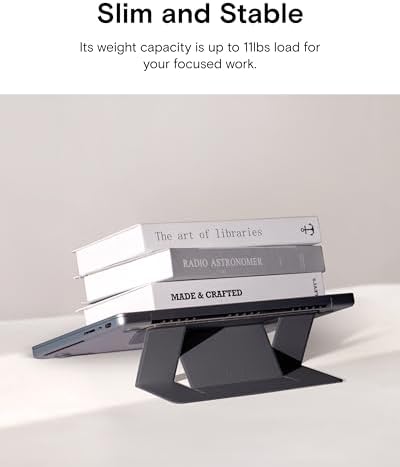 MOFT Invisible Laptop Stand, Stick-On Portable Laptop Riser for Mobile Work