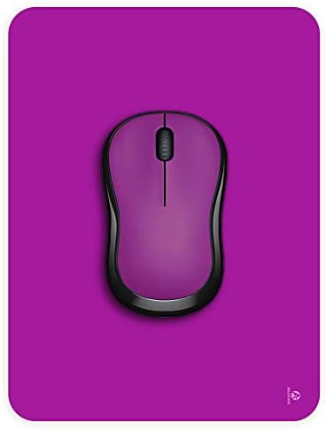 Audimi Small Mouse Pad 6 x 8 Inch, Mini Mouse Pad Thick for Laptop Wireless Mouse Home Office Travel, Portable & Washable (Purple)