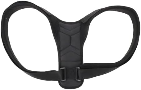 Adjustable Back Posture Belt for Upper Support, Lightweight Black
