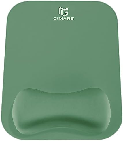 Gimars Large Smooth Superfine Fibre Memory Foam Ergonomic Mouse Pad Wrist Rest Support - Mousepad with Nonslip Base for Laptop, Computer, Gaming & Office，Red Camouflage