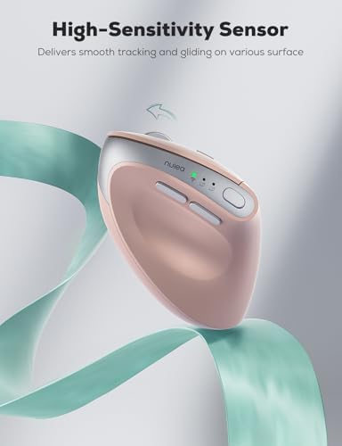 Nulea Ergonomic Vertical Wireless Mouse with Silent Click and Rechargeable