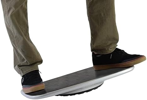 BASE Desk Standing Board - Office Wobble Board for Standing Desk w/ Anti-Fatigue Mat for Improved Posture & Focus Gentle Balance Board Standing Desk