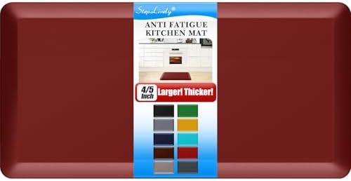 4/5 Inch Thick Kitchen Mat - Cushioned Anti Fatigue Mat for Kitchen Floor
