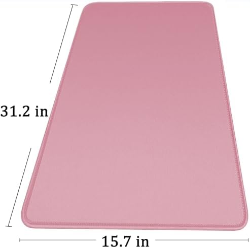 Large Mouse Pad with Stitched Edges, Durable Non-Slip Natural Rubber Base