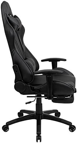 Flash Furniture LeatherSoft Reclining Ergonomic Gaming Chair, Gray