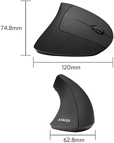 Anker 2.4G Wireless Ergonomic Mouse, Right Hand Vertical Mouse USB Receiver