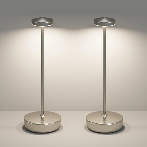 Cordless Rechargeable Table Lamp,LED Portable Touch Battery Table Lights