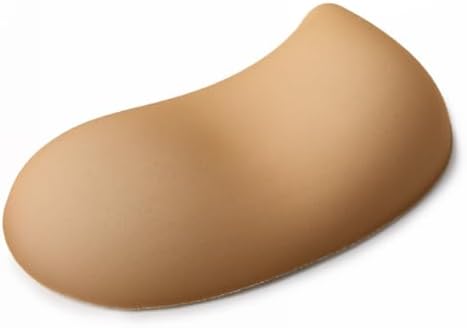 Ergonomic Mouse Wrist Rest Pad, Small Gel Mouse Keyboard Support Cushion Non-Slip Base, for Easy Typing and Wrist Pain Relief Office Computer, Laptop, PC Gaming (Brown)
