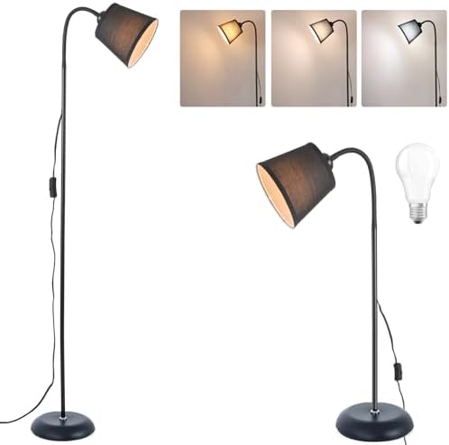 Floor Reading Lamp, Adjustable Height Bendable Short Standing Corner Lamps