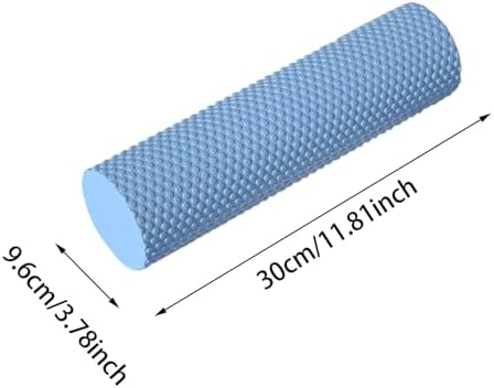 EVA Foam Roller for Back Yoga Balance Exercises (1, Blue-11.8Inch)