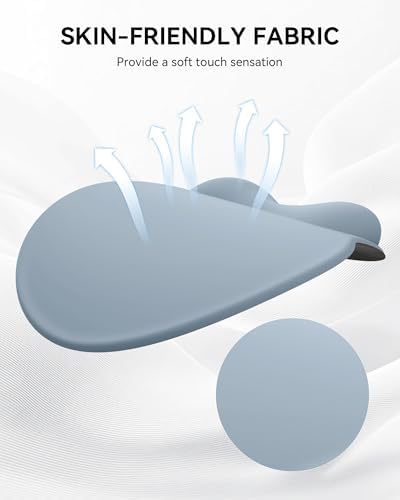 Mouse Pad with Wrist Rest for Desktop Large Ergonomic Mouse Mat(Light Blue)