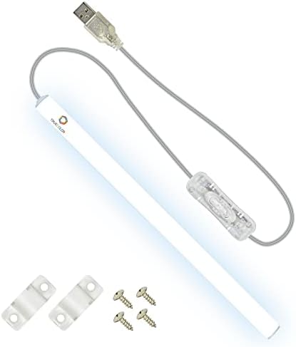 TrueColor USB LED Under Cabinet Light Bar, Frosted Cover, 12 in, Daylight