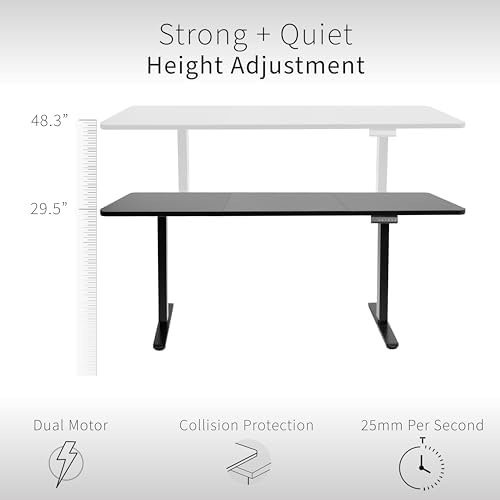 VIVO Dark Gray 71 x 30 in Standing Desk, DESK-KIT-E2B7G