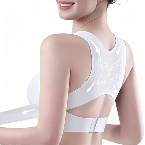 Front Closure Bras for Women Posture Corrector Cross Back Jelly Bralettes