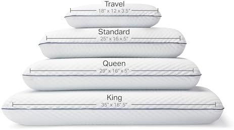 Weekender Cooling Gel Memory Foam Pillows for Sleeping – King Size, Set of 2, Ventilated Cooling Pillows for Side & Back Sleepers, Neck & Shoulder Support, Medium Firm, Washable Cover