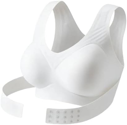 Posture Corrector Bras Women Front Closure Cross Back Wireless Posture Bra