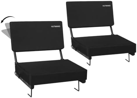 HUTMANG Swivel Backrest Stadium Seats,bleacher Chairs with Back and Cushion