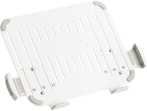 suptek Adjustable 13 to 18 inch Laptop VESA Arm Mount Tray for Monitor Arms and Stands (Tray Only),Fits 75x75/ 100x100 mm VESA Mount Holes,and Supports Weight up to 10lbs,White(TP007W)
