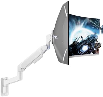 ARES WING Monitor Wall Mount for 24-57 Inch Ultrawide Screen, White