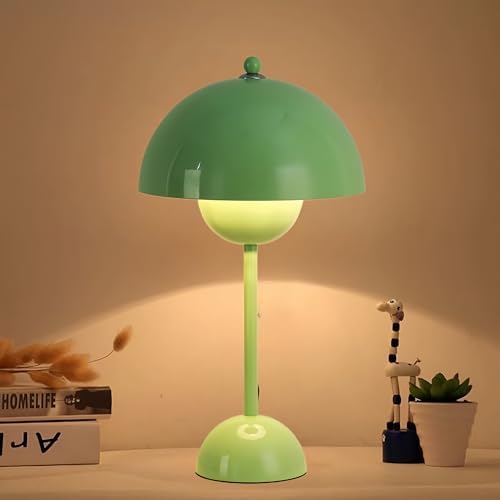 Creative Mid-Century Modern Bud Table Lamp for Home&Office, Rust Red