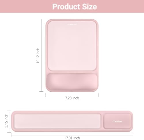 MOSISO Color Scheme Wrist Rest Support for Mouse Pad&Keyboard Set