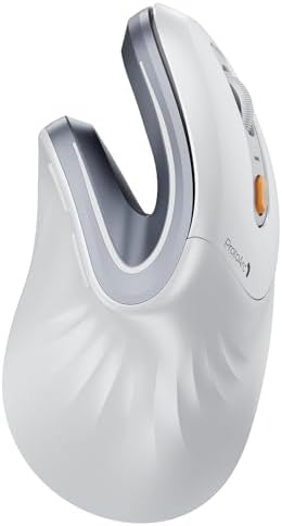 ProtoArc EM11 NL Wireless Ergonomic Vertical Mouse, White