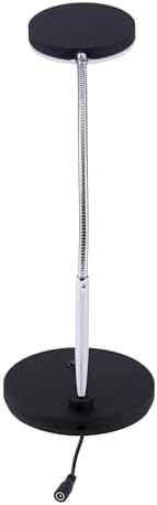 Bostitch Office LED Metal Gooseneck Desk Lamp, Flicker Free, Adjustable Head (VLED1800BK), Black