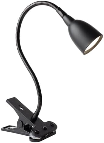 Newhouse Lighting NHCLP-OL-BK Olivia Dimmable and Color Temperature Changing Clamp Light Desk Lamp Black