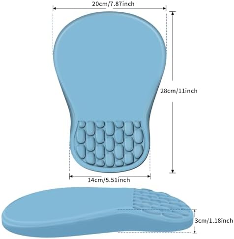 YIWEI Ergonomic Mouse Pad with Wrist Rest for Carpal Tunnel Pain Relief