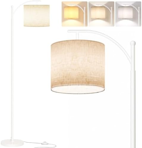 SUNMORY Arc Floor Lamp, Modern Floor Lamp with 9W 3 Color Temperatures Bulb