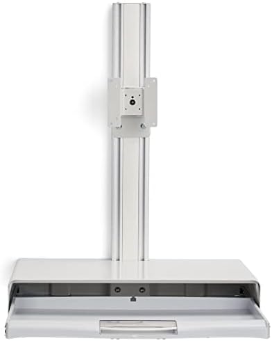 Displays2go Wall Workstation, White