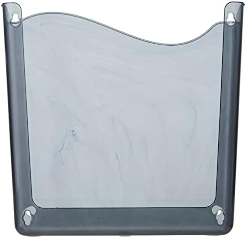 Officemate Vertical Letter Size Wall File, Single File Organizer, Smoke