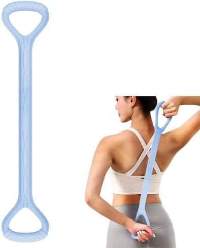 Adorila Figure 8 Resistance Band, Elastic Bands for Exercise for Arm, Shoulder, Back, Leg Stretching, Portable Home Office Elastic Training Band for Yoga, Pilates, Fits